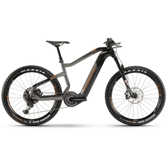 Велосипед  HAIBIKE XDURO AllTrail 6.0 Carbon FLYON i630Wh 12 s. GX Eagle 27.5", рама L, серо-черно-коричневый, 2020 (арт 4541000950) - фото №1
